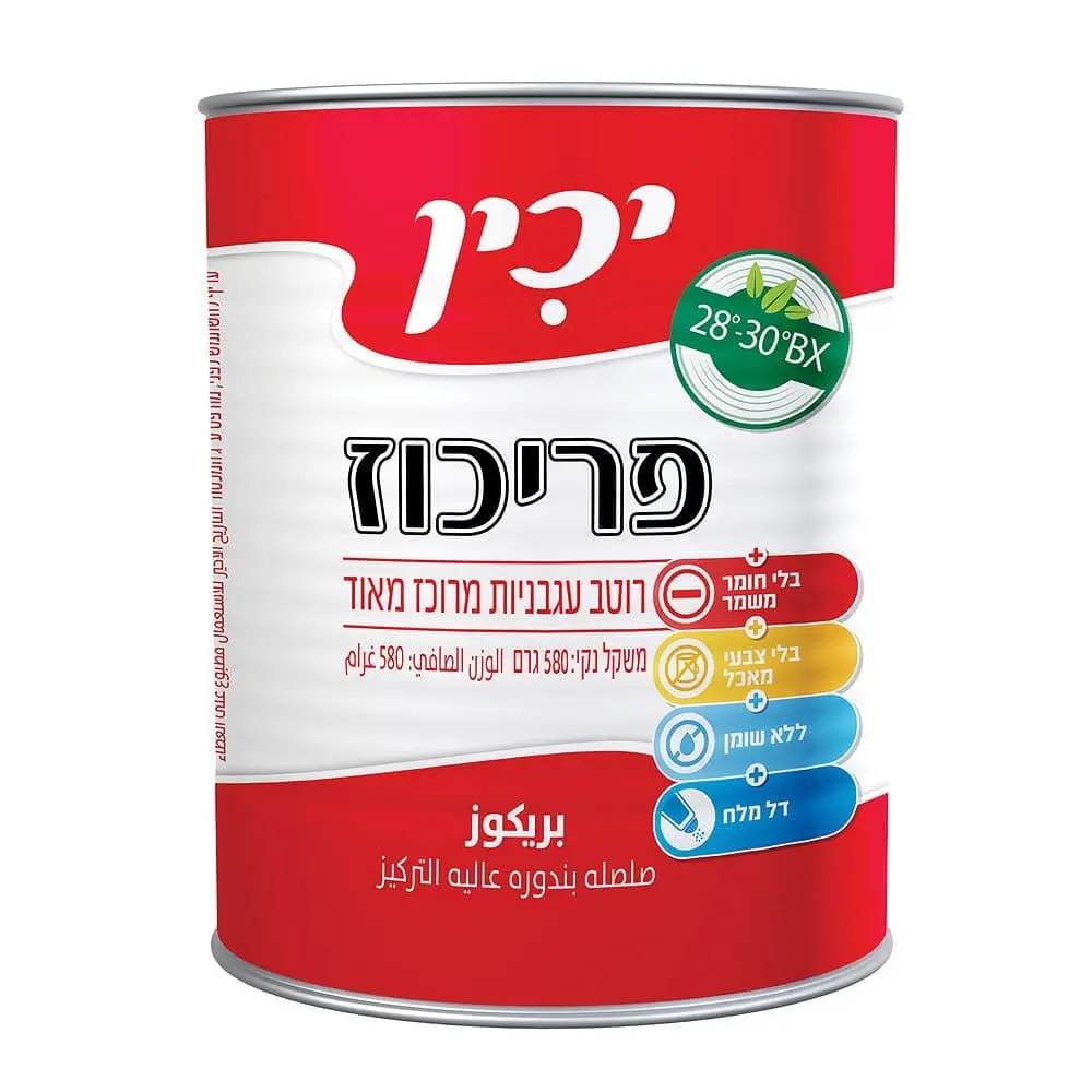 רוטב עגבניות מרוכז מאוד 580 גרם